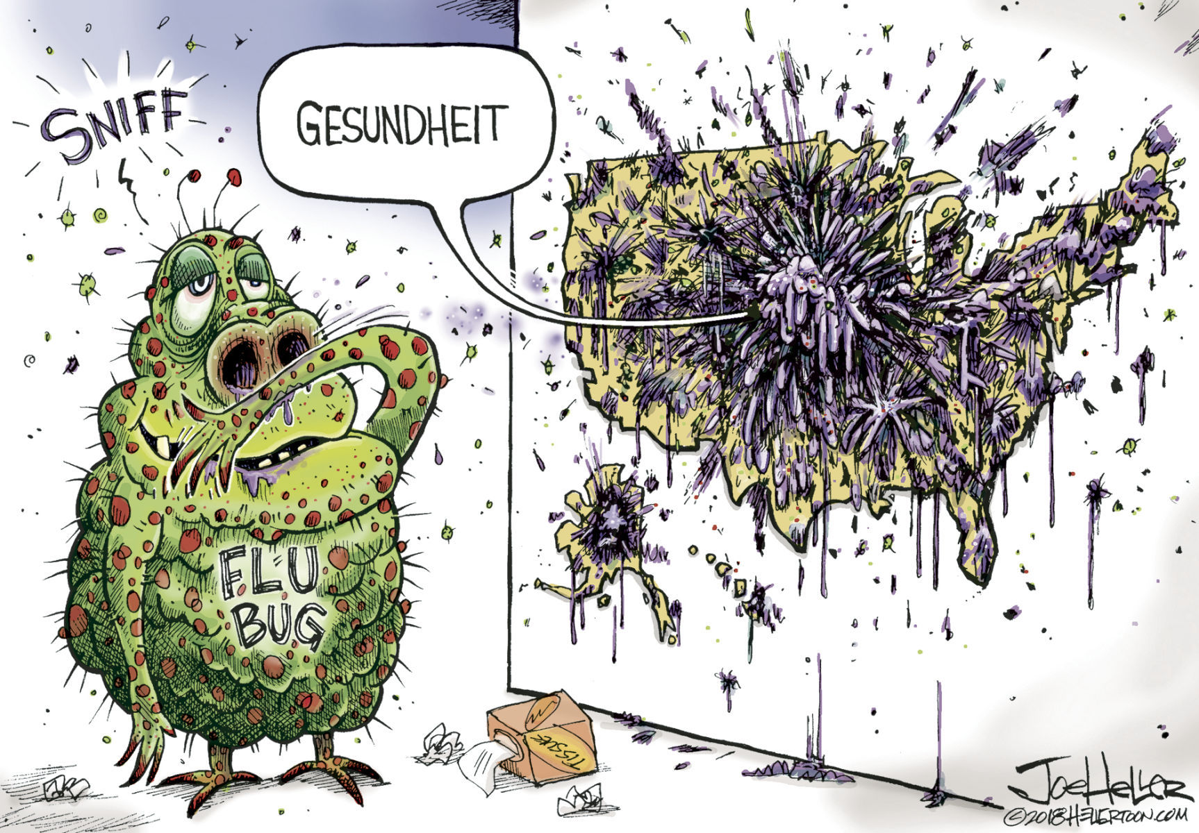 Flu by Joe Heller